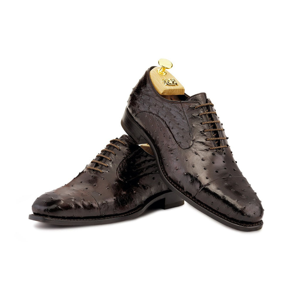 Harris Shoes 1913 Larkskin Leather Shoes Burgundy