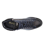 Harris Shoes 1913 Leather Ankle Boots Blue
