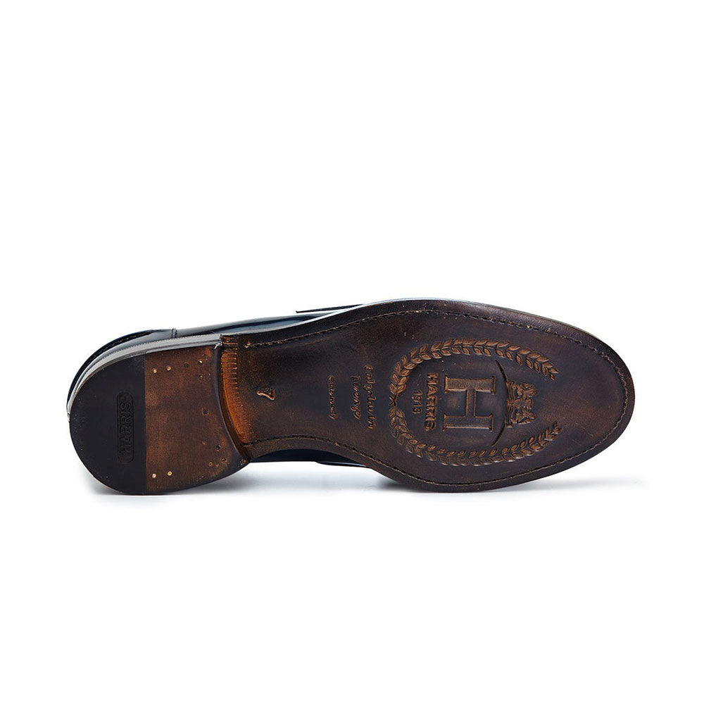 Harris Shoes 1913 Leather Loafers Blu
