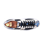 Harris Shoes 1913 Leather Low Top Sneakers Blue