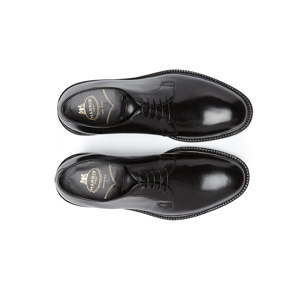 Harris Shoes 1913 Leather Stringed Derby Nero