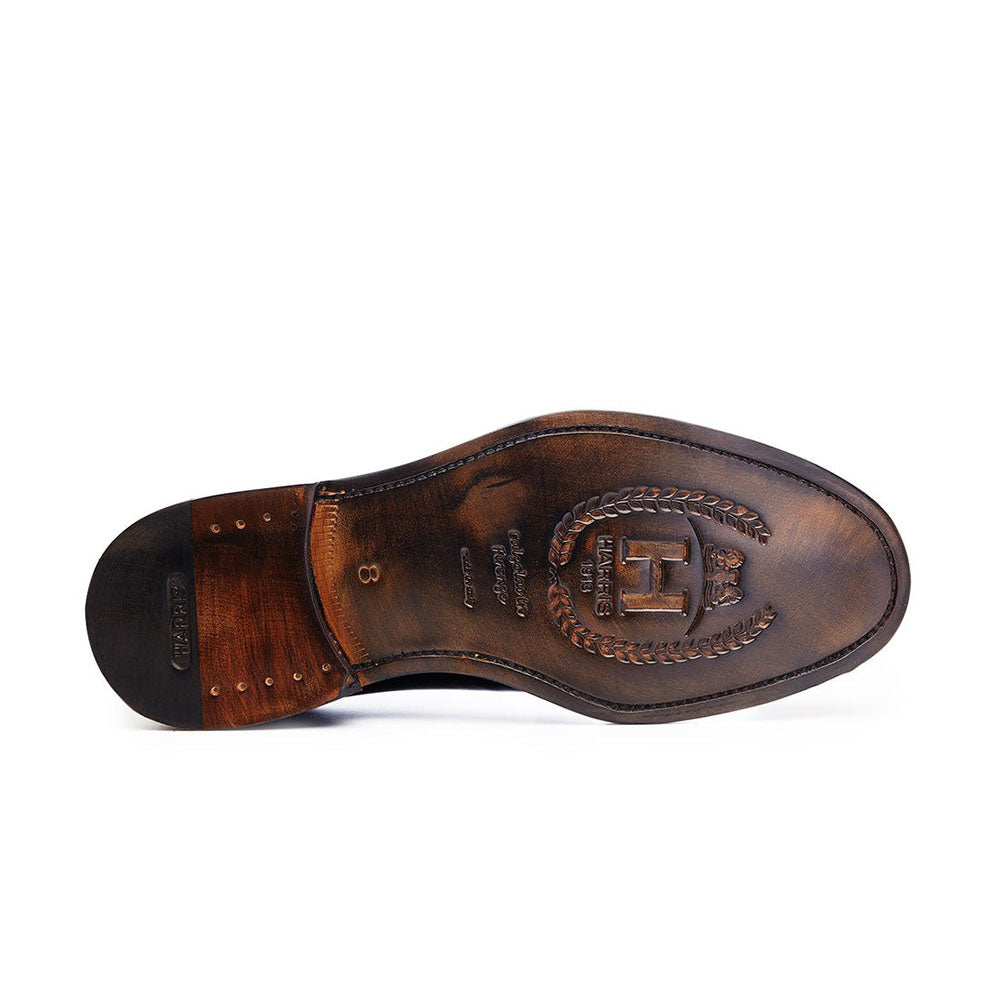 Harris Shoes 1913 Leather Stringed Derby Nero