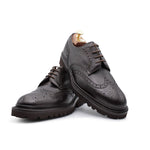 Harris Shoes 1913 Leather Stringed Wingtip Oxfords Brown