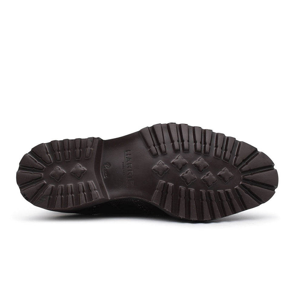 Harris Shoes 1913 Leather Stringed Wingtip Oxfords Brown