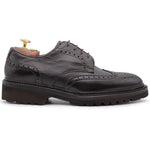 Harris Shoes 1913 Leather Stringed Wingtip Oxfords Brown