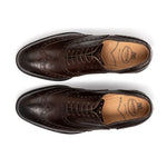 Harris Shoes 1913 Leather Stringed Wingtip Shoes Brown