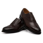 Harris Shoes 1913 Leather Stringed Wingtip Shoes Brown