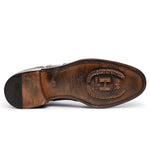 Harris Shoes 1913 Leather Stringed Wingtip Shoes Brown