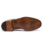 Harris Shoes 1913 Leather Stringed Wingtip Shoes Cognac