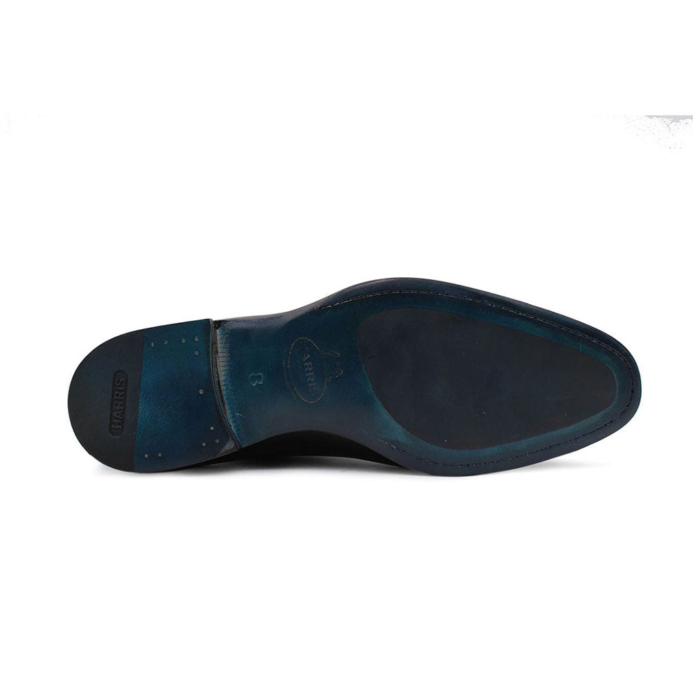 Harris Shoes 1913 Leather Wholecut Oxfords Blue