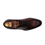 Harris Shoes 1913 Leather Wholecut Oxfords Marrone