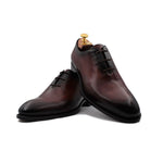 Harris Shoes 1913 Leather Wholecut Oxfords Marrone