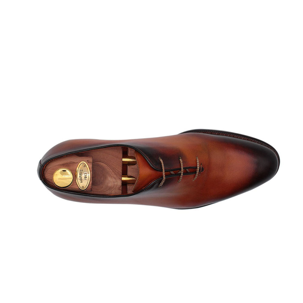 Harris Shoes 1913 Leather Wholecut Oxfords Orange