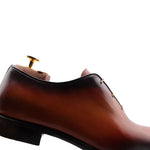Harris Shoes 1913 Leather Wholecut Oxfords Orange