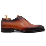 Harris Shoes 1913 Leather Wholecut Oxfords Orange