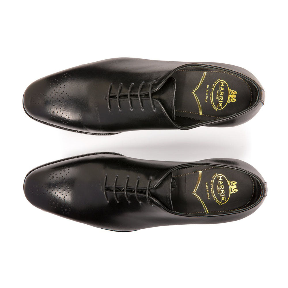 Harris Shoes 1913 Leather Wholecut Shoes Nero