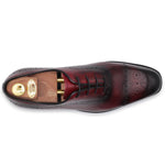 Harris Shoes 1913 Leather Wholecut Shoes Rosso