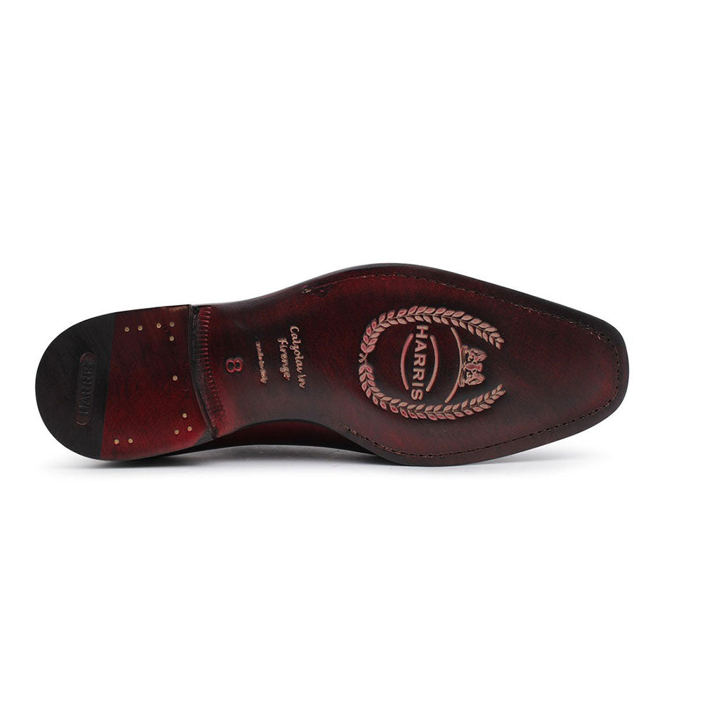 Harris Shoes 1913 Leather Wholecut Shoes Rosso