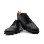 Harris Shoes 1913 Leather Wingtip Shoes Black