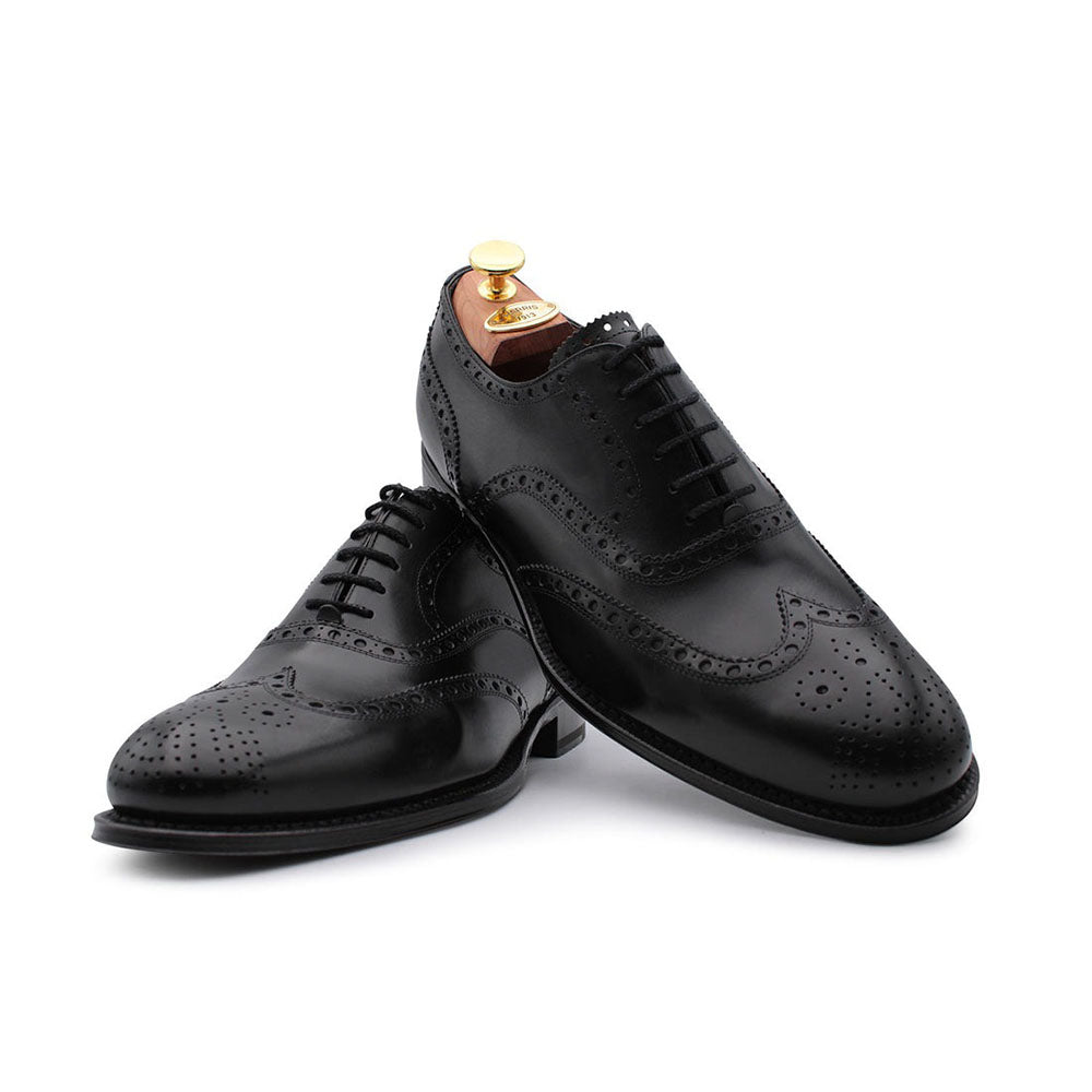 Harris Shoes 1913 Leather Wingtip Shoes Black