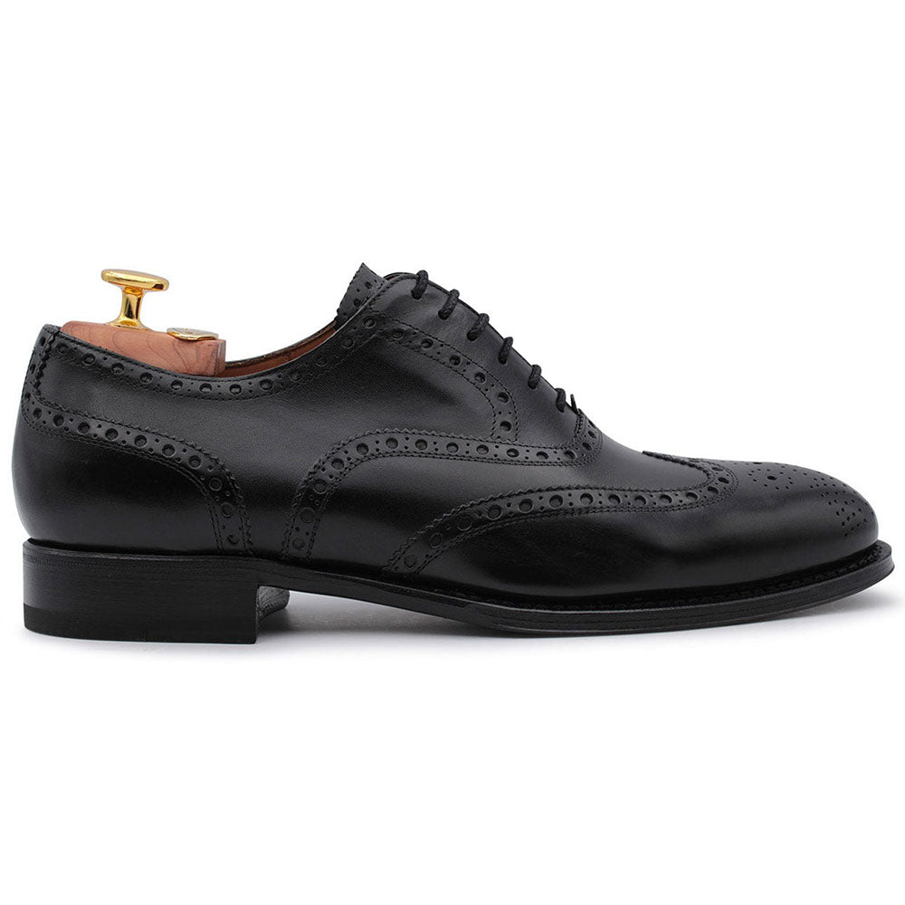 Harris Shoes 1913 Leather Wingtip Shoes Black