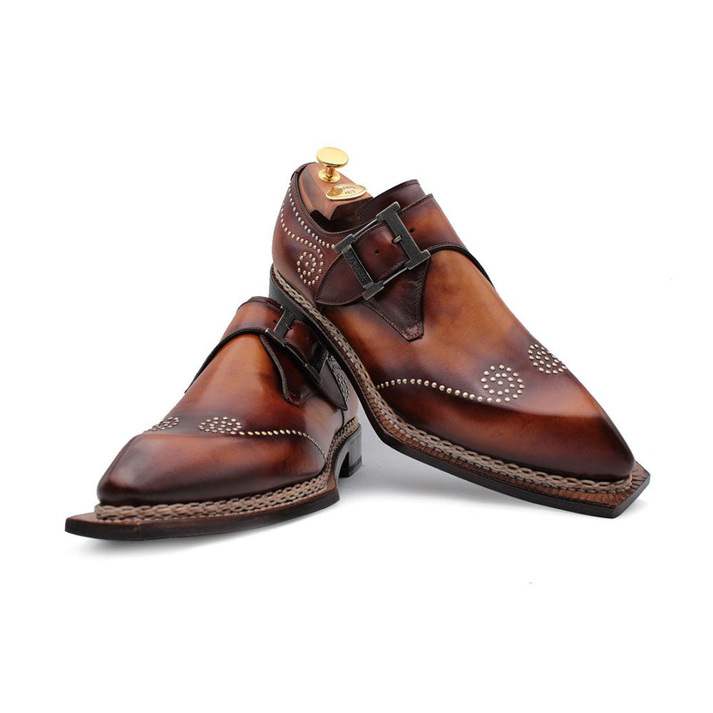 Harris Shoes 1913 Mono Leather Buckle Shoes Brown