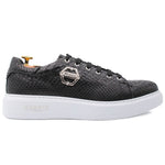 Harris Shoes 1913 Natural Python Leather Sneakers Nero