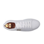 Harris Shoes 1913 Natural Python Leather Sneakers White
