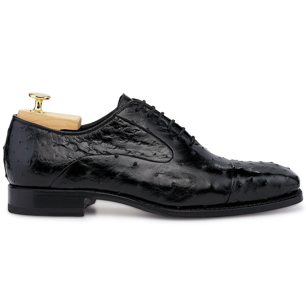 Harris Shoes 1913 Ostrich Stringed Shoes Nero