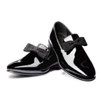 Harris Shoes 1913 Patent Moccasin Nero