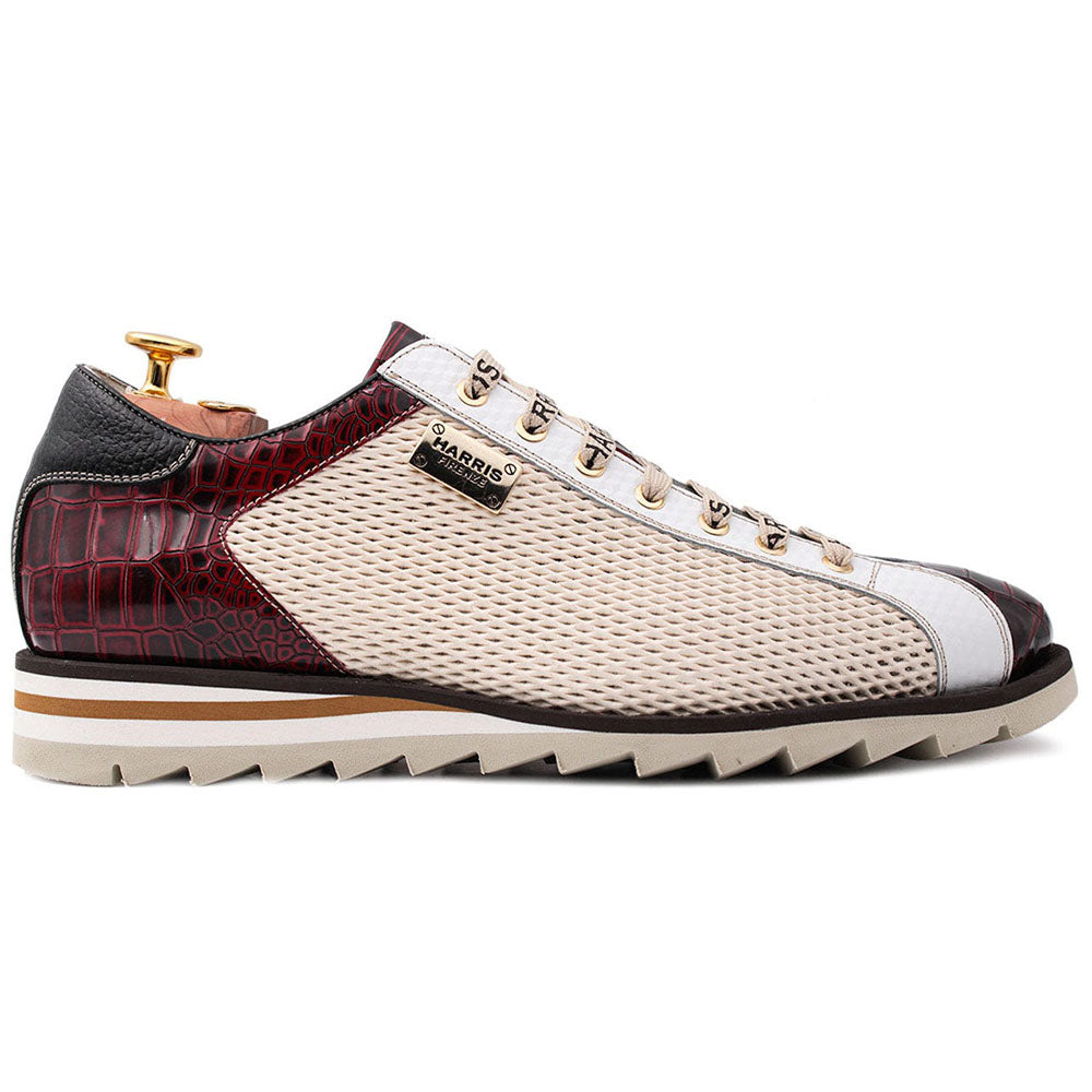 Harris Shoes 1913 Perforated Suede Sneakers Beige