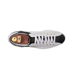 Harris Shoes 1913 Perforated Suede Sneakers White
