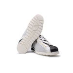 Harris Shoes 1913 Perforated Suede Sneakers White