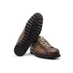 Harris Shoes 1913 Quilted Leather Sneakers Beige