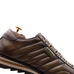 Harris Shoes 1913 Quilted Leather Sneakers Beige