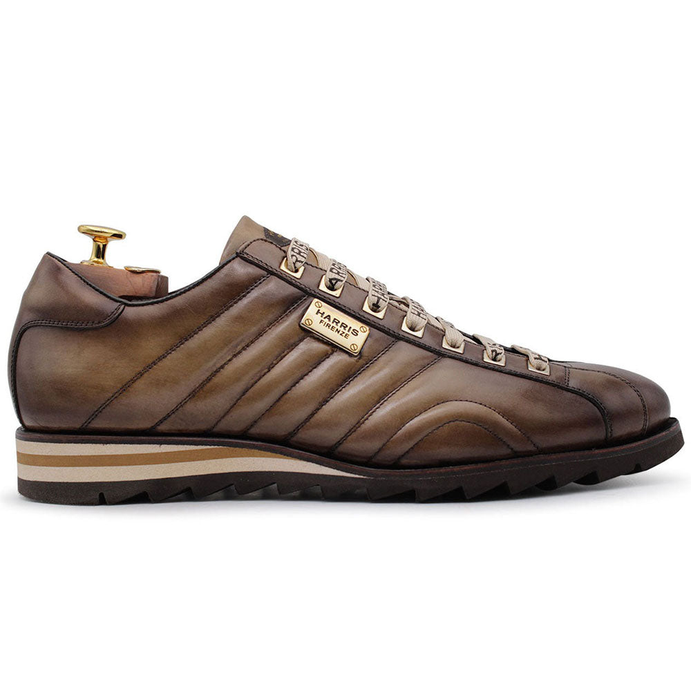 Harris Shoes 1913 Quilted Leather Sneakers Beige