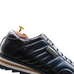 Harris Shoes 1913 Quilted Leather Sneakers Blue