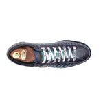 Harris Shoes 1913 Quilted Leather Sneakers Light Blue