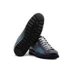 Harris Shoes 1913 Quilted Leather Sneakers Light Blue