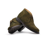 Harris Shoes 1913 Suede Ankle Boots Green