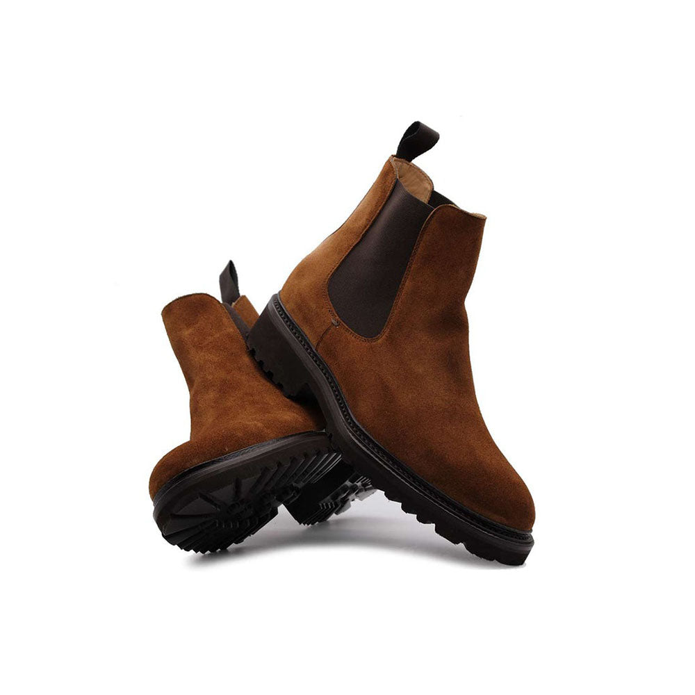 Harris Shoes 1913 Suede Chelsea Boots Marrone