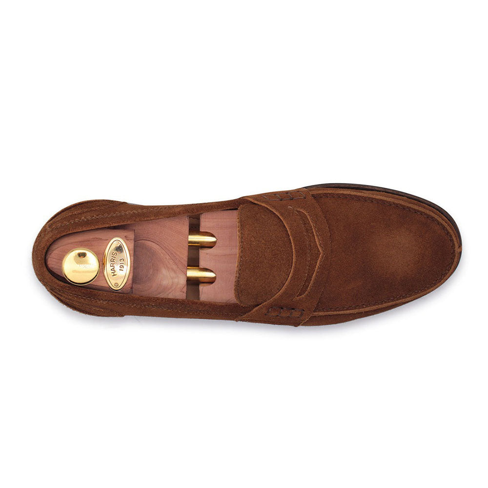 Harris Shoes 1913 Suede Loafers Tobacco