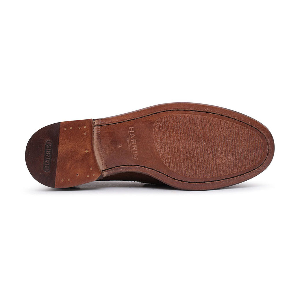 Harris Shoes 1913 Suede Loafers Tobacco