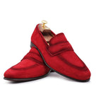 Harris Shoes 1913 Suede Slip-on Loafers Rosso
