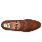 Harris Shoes 1913 Suede Slip-on Loafers Tobacco