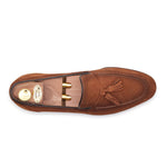 Harris Shoes 1913 Suede Tassel Loafers Brown