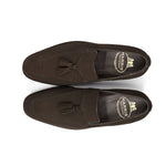 Harris Shoes 1913 Suede Tassel Moccasin Marrone
