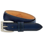 Harris Shoes 1913 Veal Leather Belt Azurro