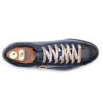 Harris Shoes 1913 Wave Quilted Calfskin Sneakers Blue