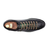 Harris Shoes 1913 Wave Quilted Calfskin Sneakers Green